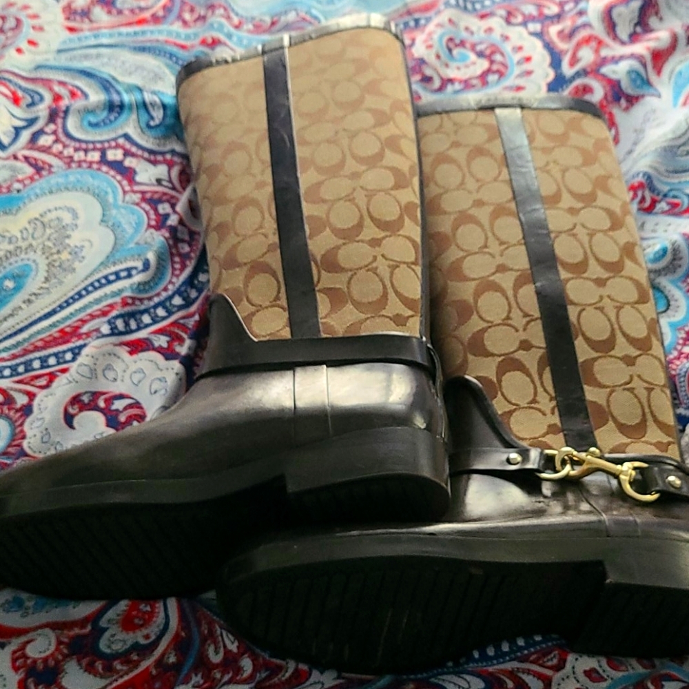 Coach ladies rain boots